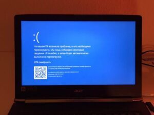 Синий экран Windows 10